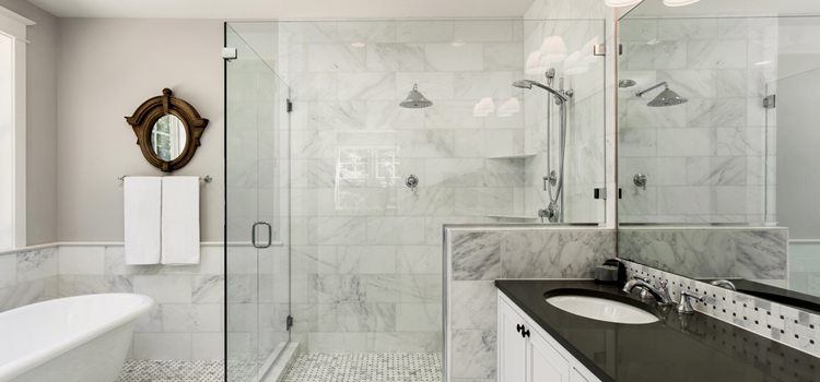 bathroom shower door installation in North Tustin