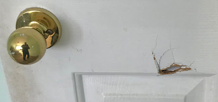 interior door hole repair North Tustin